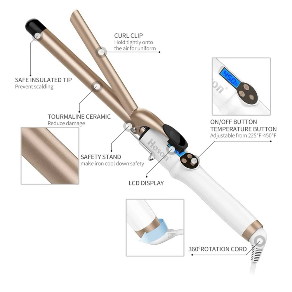 💕Hosen 3/4” Curling Iron - Picture 3 of 12